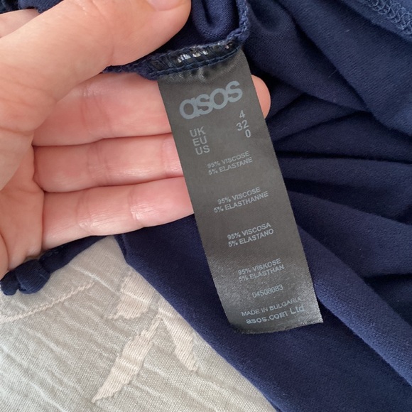 Adorable soft ASOS blue wrap dress size 0 - Picture 6 of 7